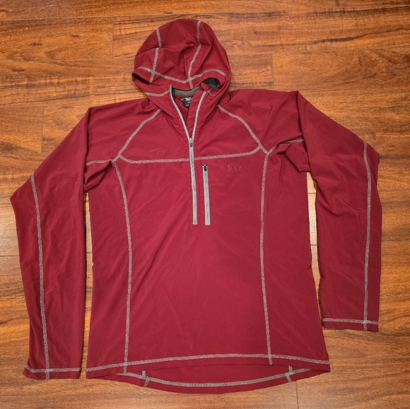 Rab Boreas Pull-on Hooded Men's Size M Red - Picture 1 of 9